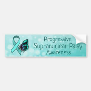 Progressive supranuclear Palsy Awareness Ribbon Autoaufkleber