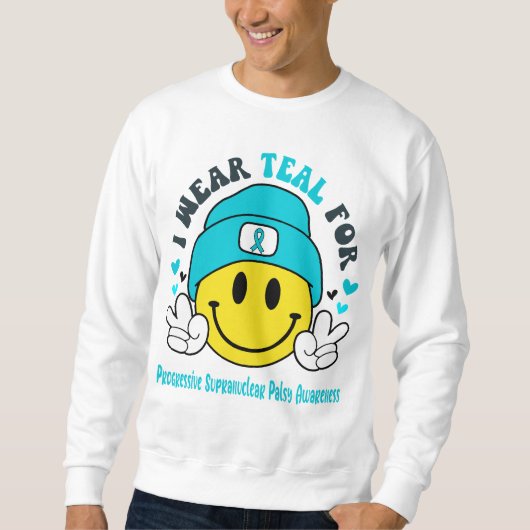 Progressive supranuclear Palsy Awareness Ribbon Sweatshirt (Vorderseite)