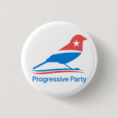 Progressiver Party-Knopf klein Button (Vorderseite)