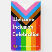 Progressiver PRIDE-Flag-Banner - Vertikal Banner (Vertikal)