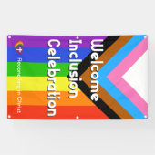 Progressiver PRIDE-Flag-Banner - Vertikal Banner (Horizontal)