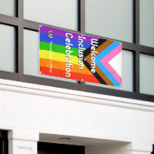 Progressiver PRIDE-Flag-Banner - Vertikal Banner (Äußeres Gebäude)