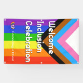 Progressiver PRIDE-Flag-Banner - Vertikal Banner (Horizontal)