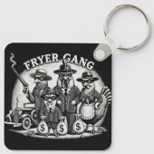 "Prohibition Pullets" Aluminum Keychain Schlüsselanhänger (Rückseite)