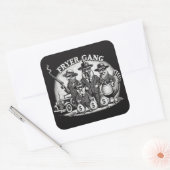 "Prohibition Pullets" Quadratischer Aufkleber (Umschlag)