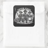 "Prohibition Pullets" Quadratischer Aufkleber (Tasche)