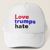 Prohillary-Liebe-Trumpf-Hass Truckerkappe (Vorderseite)