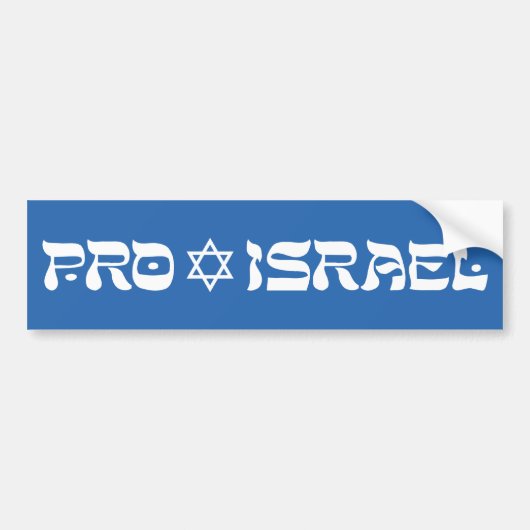 Proisrael Autoaufkleber (Vorne)