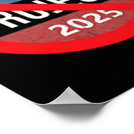 Project 2025 Anti Trump 2 Side Back & Amp; Front Poster (Ecke)