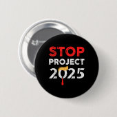 Project 2025 Trumps Projekt gegen Trump Button (Vorne & Hinten)