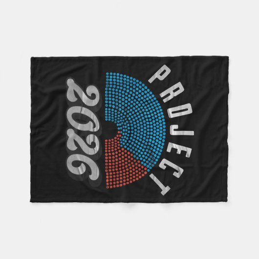 Project 2026 Tee Shirt Fleecedecke (Vorderseite (Horizontal))
