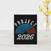 Project 2026 Tee Shirt Karte (Gelbe Blume)