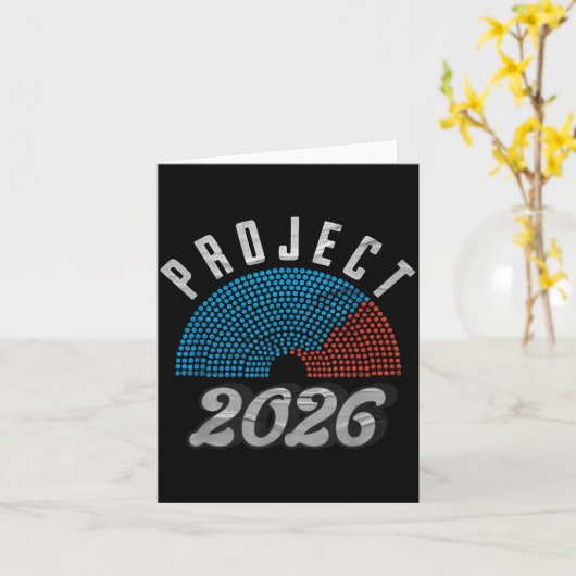 Project 2026 Tee Shirt  Karte (Gelbe Blume)