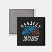 Project 2026 Tee Shirt Magnet (Vorderseite/Rückseite)
