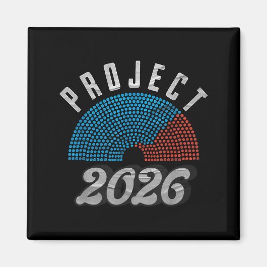 Project 2026 Tee Shirt Magnet (Vorne)