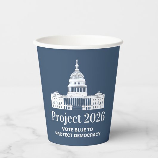 Project 2026 Vote for Democracy Pappbecher (Vorderseite)