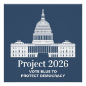 Project 2026 Vote for Democracy Poster (Vorderseite)