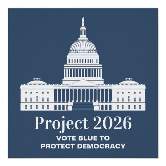Project 2026 Vote for Democracy Poster (Vorderseite)