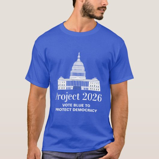 Project 2026 Vote for Democracy T-Shirt (Vorderseite)