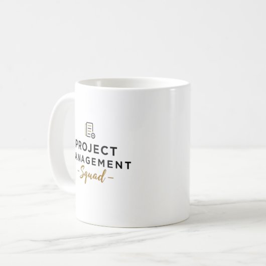 Project Management Squad – Document Icon Kaffeetasse (Vorderseite Links)