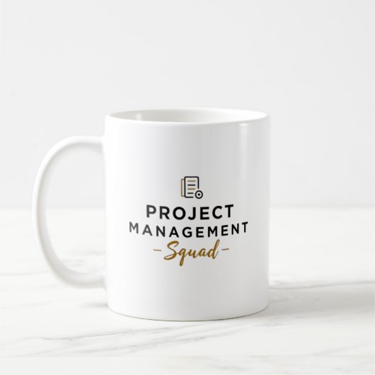 Project Management Squad – Document Icon Kaffeetasse (Links)