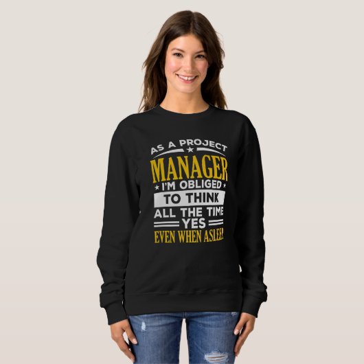 Project Manager Job Project Management Profession  Sweatshirt (Vorne ganz)