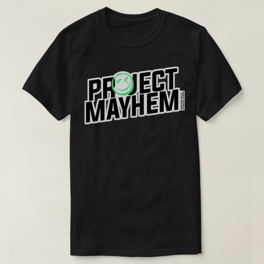 PROJECT MAYHEM - Fight Club Sticker T-Shirt (Design vorne)