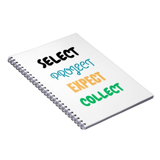 Project Select Expect Collect Spirect Notebook Notizblock (Rechte Seite)