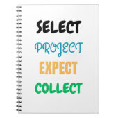 Project Select Expect Collect Spirect Notebook Notizblock (Vorderseite)