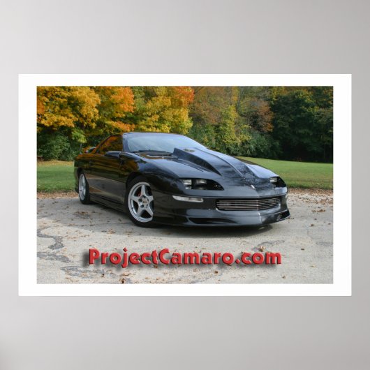 ProjectCamaro.com's Black Camaro Poster (Vorne)