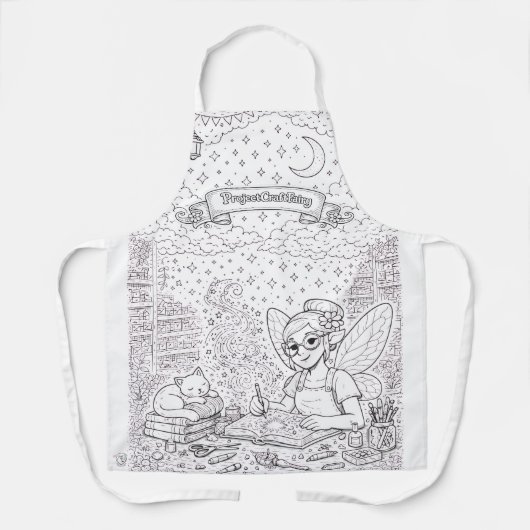 ProjectCraftFairy v1 Colouring Apron Schürze (Vorderseite)
