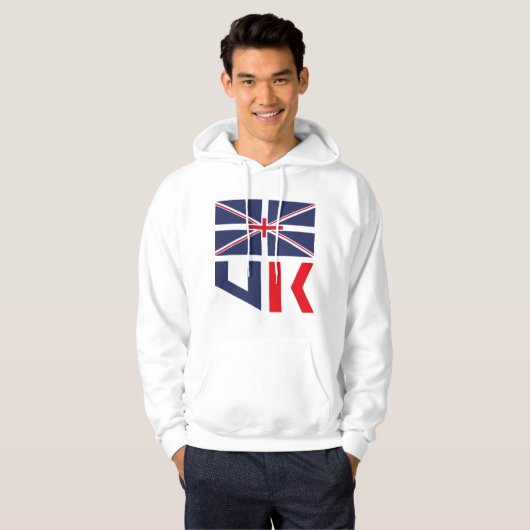 PROJECTED FLAG UK / ENGLAND BY MASANSER HOODIE (Vorne ganz)