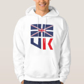 PROJECTED FLAG UK / ENGLAND BY MASANSER HOODIE (Vorderseite)