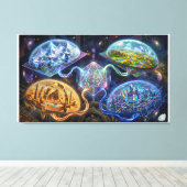 Projection of Adjacent Realities Leinwanddruck (Insitu (Holzboden))