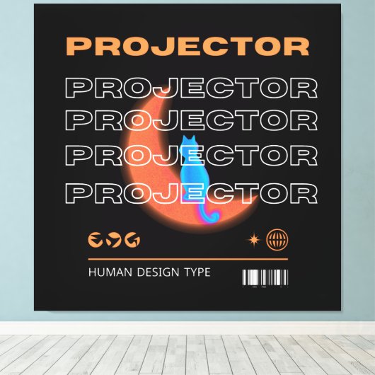projector, human design type leinwanddruck (Insitu (Holzboden))