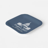 Projekt 2024 Abstimmung für Demokratie Pappteller (Gewinkelt)