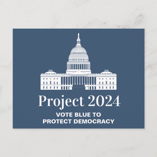 Projekt 2024 Abstimmung für Demokratie Postkarte (Vorderseite)