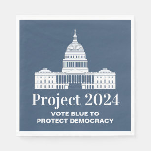 Projekt 2024 Abstimmung für Demokratie Serviette