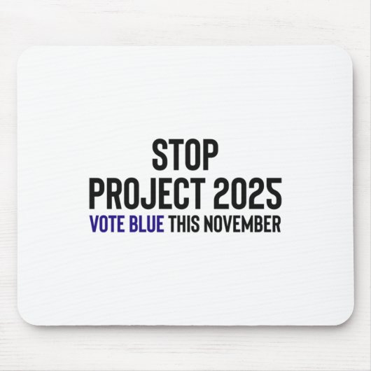 Projekt 2025 anhalten - Blue 1 wählen Mousepad (Vorne)