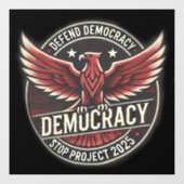 Projekt 2025 anhalten fensteraufkleber (Blatt)