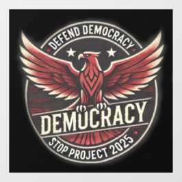 Projekt 2025 anhalten fensteraufkleber