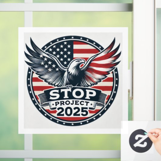 Projekt 2025 anhalten fensteraufkleber (Zuhause)