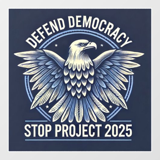 Projekt 2025 anhalten fensteraufkleber (Blatt)