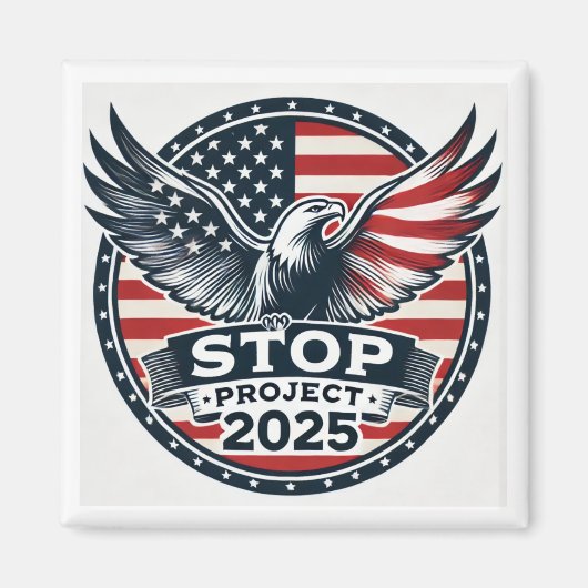 Projekt 2025 anhalten magnet (Vorne)