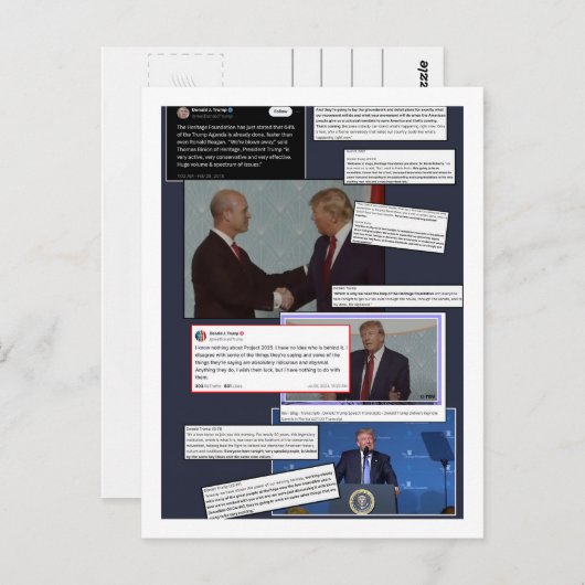 Projekt 2025 anhalten postkarte (Vorne/Hinten)