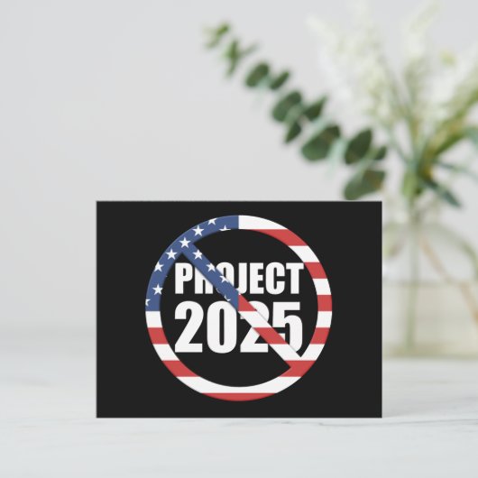 Projekt 2025 anhalten postkarte (Stehend Vorderseite)