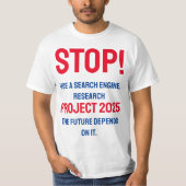 Projekt 2025 anhalten T-Shirt (Vorderseite)
