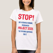 Projekt 2025 anhalten T-Shirt (Vorderseite)