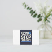 Projekt 2025 anhalten visitenkarte (Stehend Vorderseite)