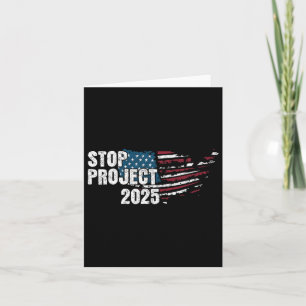 Projekt 2025 Anti Trump American Flag Karte